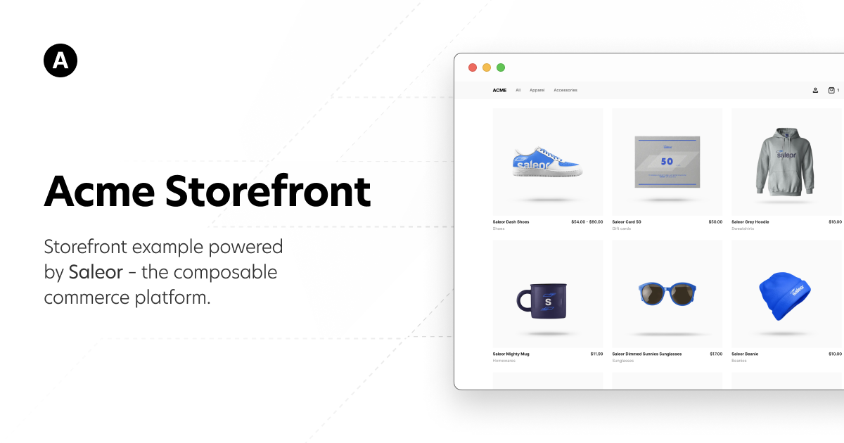 Saleor Storefront example